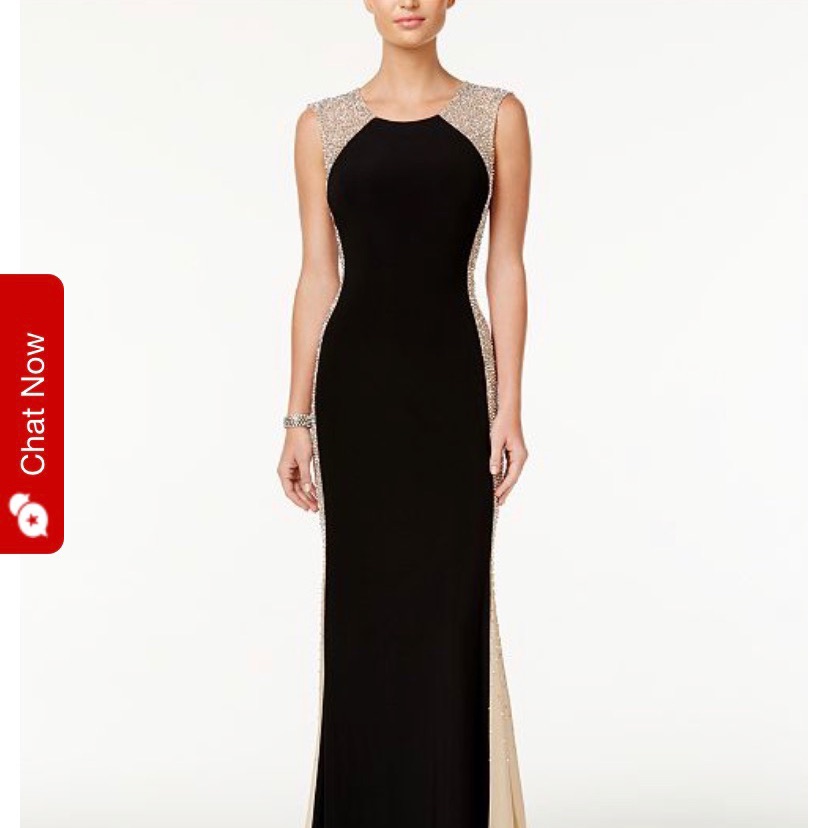 Xscape Rhinestone Illusion Gown